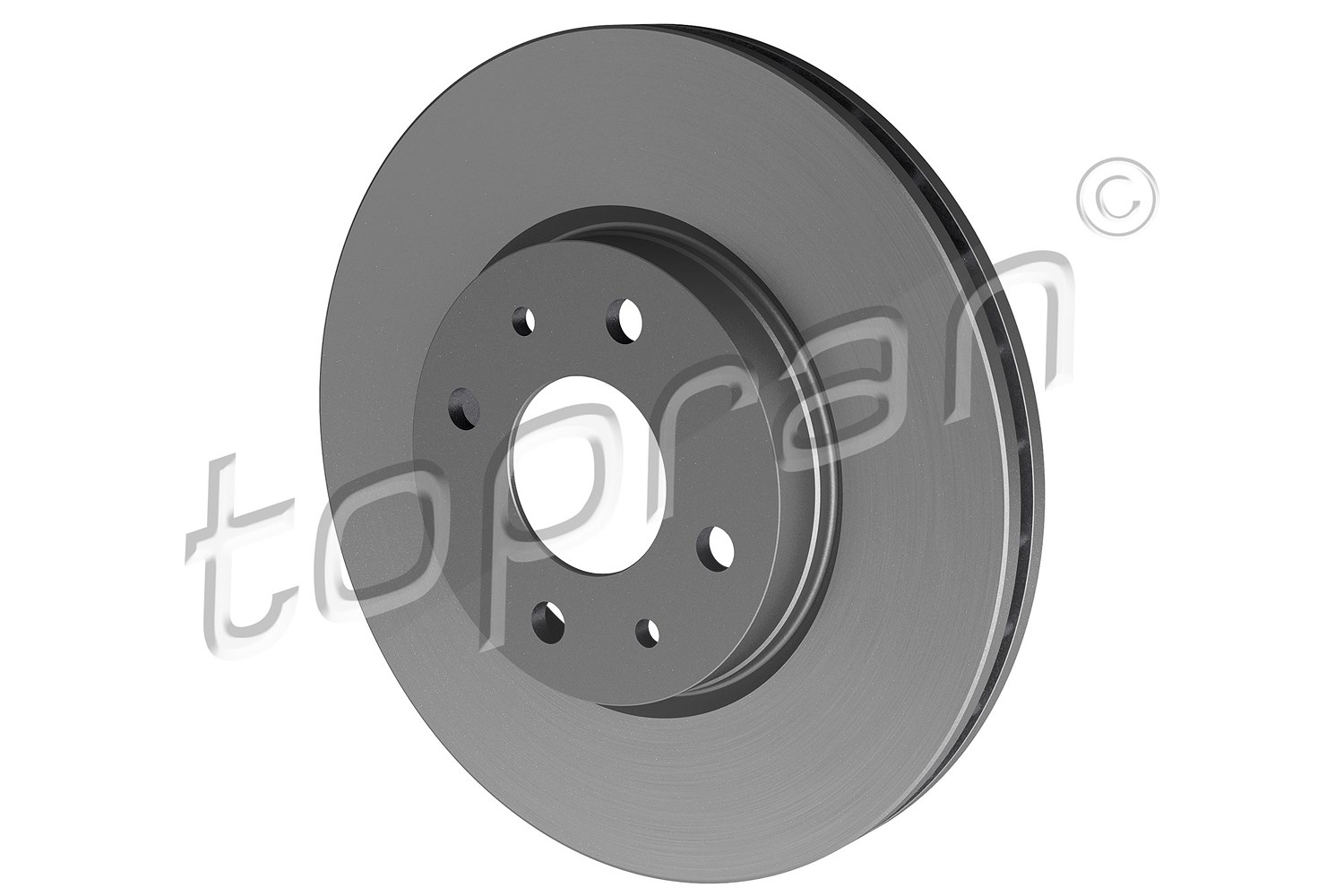 Topran Bremsscheibe Vorderachse Belüftet [Hersteller-Nr. 722598] für Alfa Romeo, Peugeot, Fiat, Citroën, Lancia