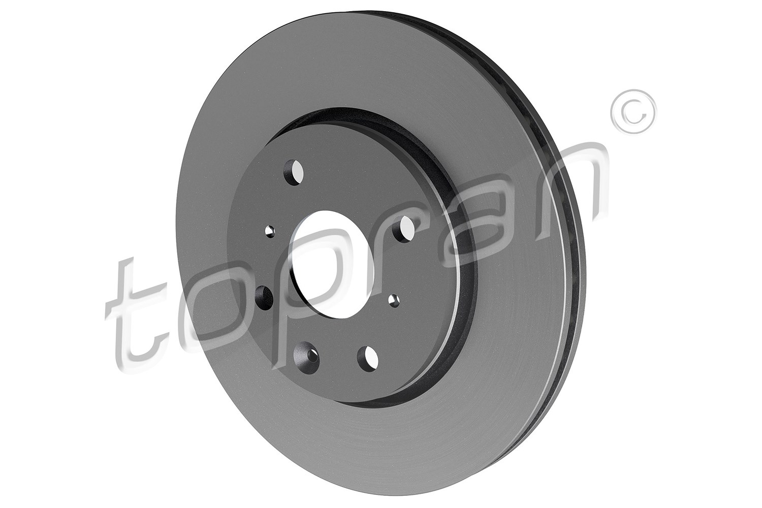 Topran Bremsscheibe Vorderachse Belüftet [Hersteller-Nr. 722457] für Peugeot, Citroën, Toyota