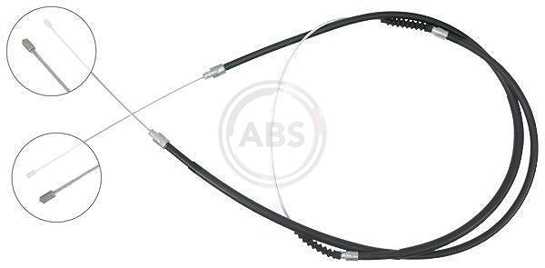A.b.s. Handbremsseil Trommelbremse Hinterachse [Hersteller-Nr. K16825] für Fiat, Citroën, Peugeot