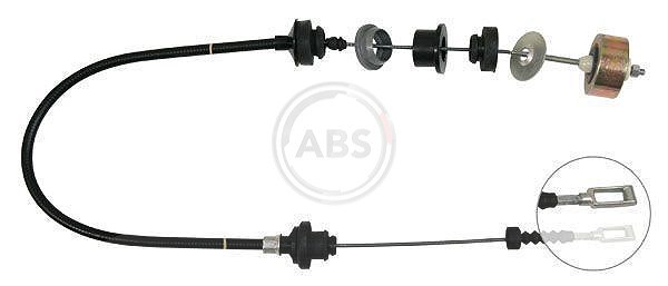 A.b.s. Seilzug, Kupplungsbetätigung [Hersteller-Nr. K27650] für Citroën, Peugeot, Fiat