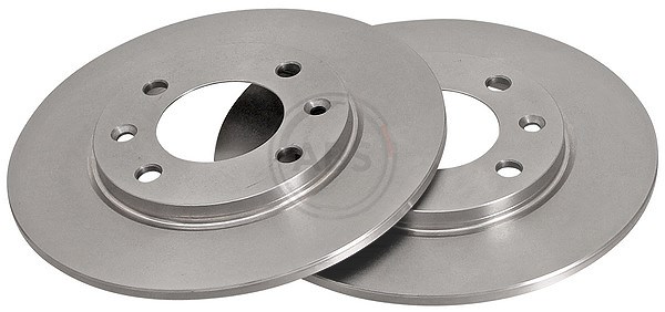 2x Bremsscheibe voll 15881 A.B.S. für CITROËN PEUGEOT - Bild 5