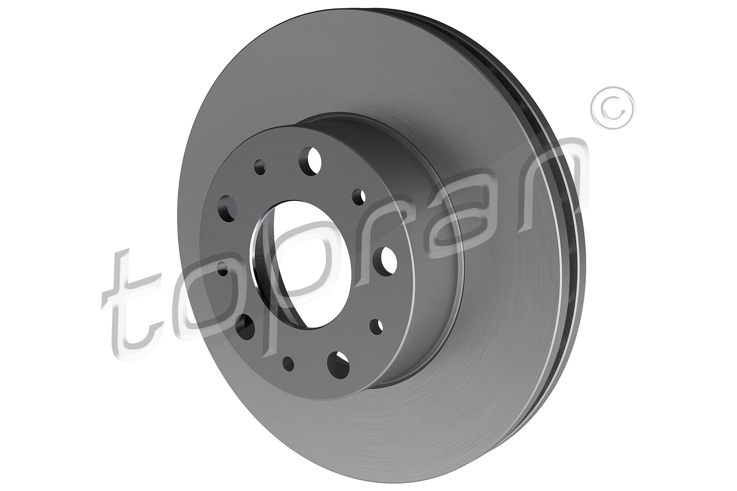 Topran Bremsscheibe Vorderachse Belüftet [Hersteller-Nr. 722458] für Peugeot, Citroën, Fiat
