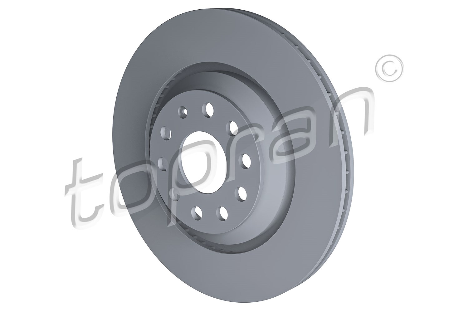 Topran Bremsscheibe Hinterachse Belüftet [Hersteller-Nr. 110418] für Skoda, Seat, Audi, VW, Cupra
