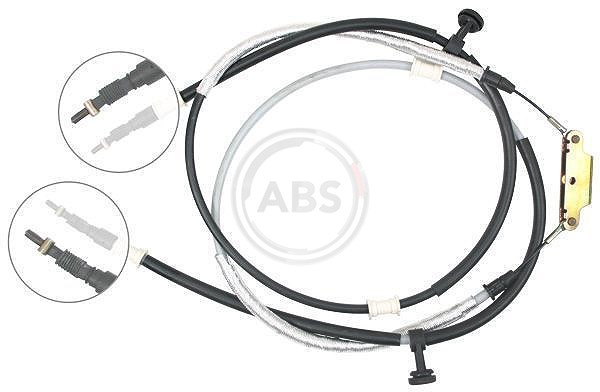 A.b.s. Handbremsseil Scheibenbremse Hinterachse [Hersteller-Nr. K17205] für Opel, Vauxhall, Chevrolet