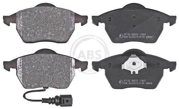 A.b.s. Bremsbeläge vorne (Satz) [Hersteller-Nr. 37133] für Audi, Seat, Skoda, VW