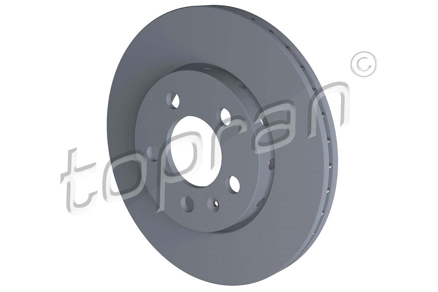 Topran Bremsscheibe Vorderachse belüftet [Hersteller-Nr. 107680] für VW, Audi, Skoda, Seat