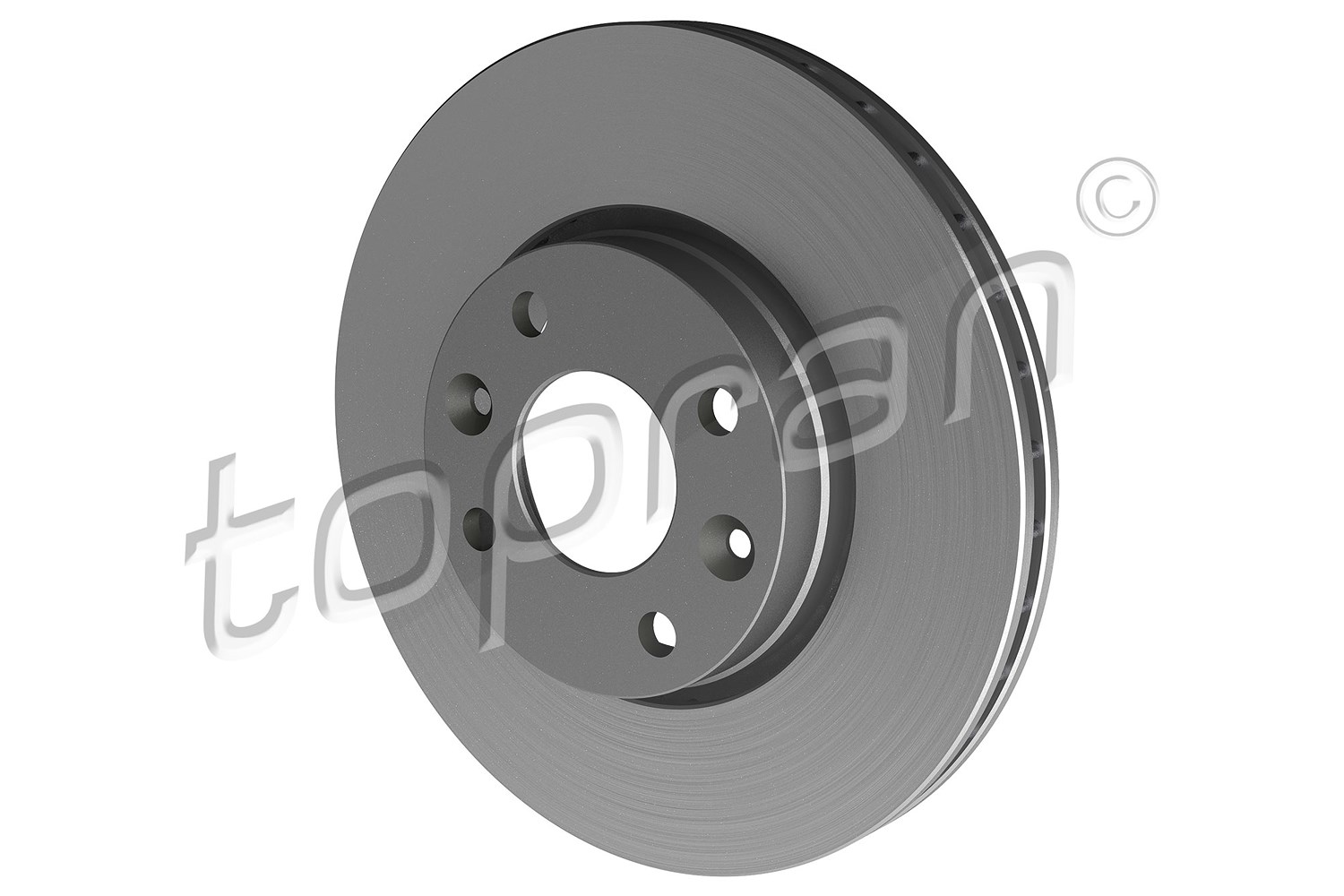 Topran Bremsscheibe Vorderachse Belüftet [Hersteller-Nr. 700474] für Renault, Nissan, Dacia