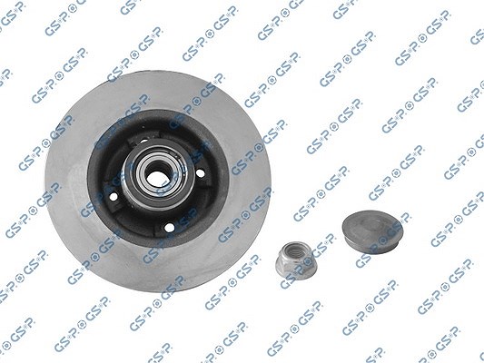Gsp 1x Bremsscheiben hinten+Radlager+ABS Ring [Hersteller-Nr. 9225019K] für Renault