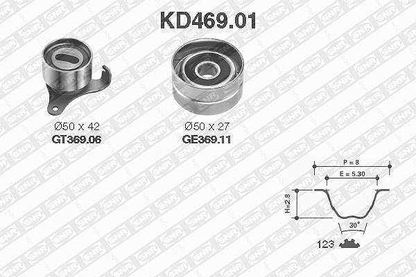 Snr Zahnriemensatz [Hersteller-Nr. KD469.01] für Toyota