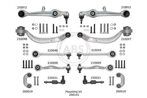 A.b.s. Reparatursatz, Querlenker [Hersteller-Nr. 219902] für Skoda, Audi, VW