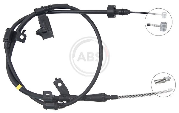 A.b.s. Seilzug, Feststellbremse [Hersteller-Nr. K17509] für Hyundai, Kia