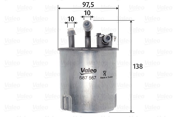 Valeo Kraftstofffilter [Hersteller-Nr. 587567] für Nissan
