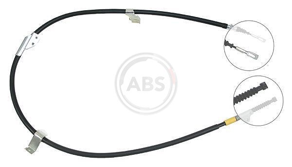 A.b.s. 1x Handbremsseil Scheibenbremse Hinterachse [Hersteller-Nr. K15077] für Nissan