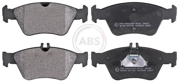 A.b.s. Bremsbelagsatz, Scheibenbremse [Hersteller-Nr. 36903] für Mercedes-Benz