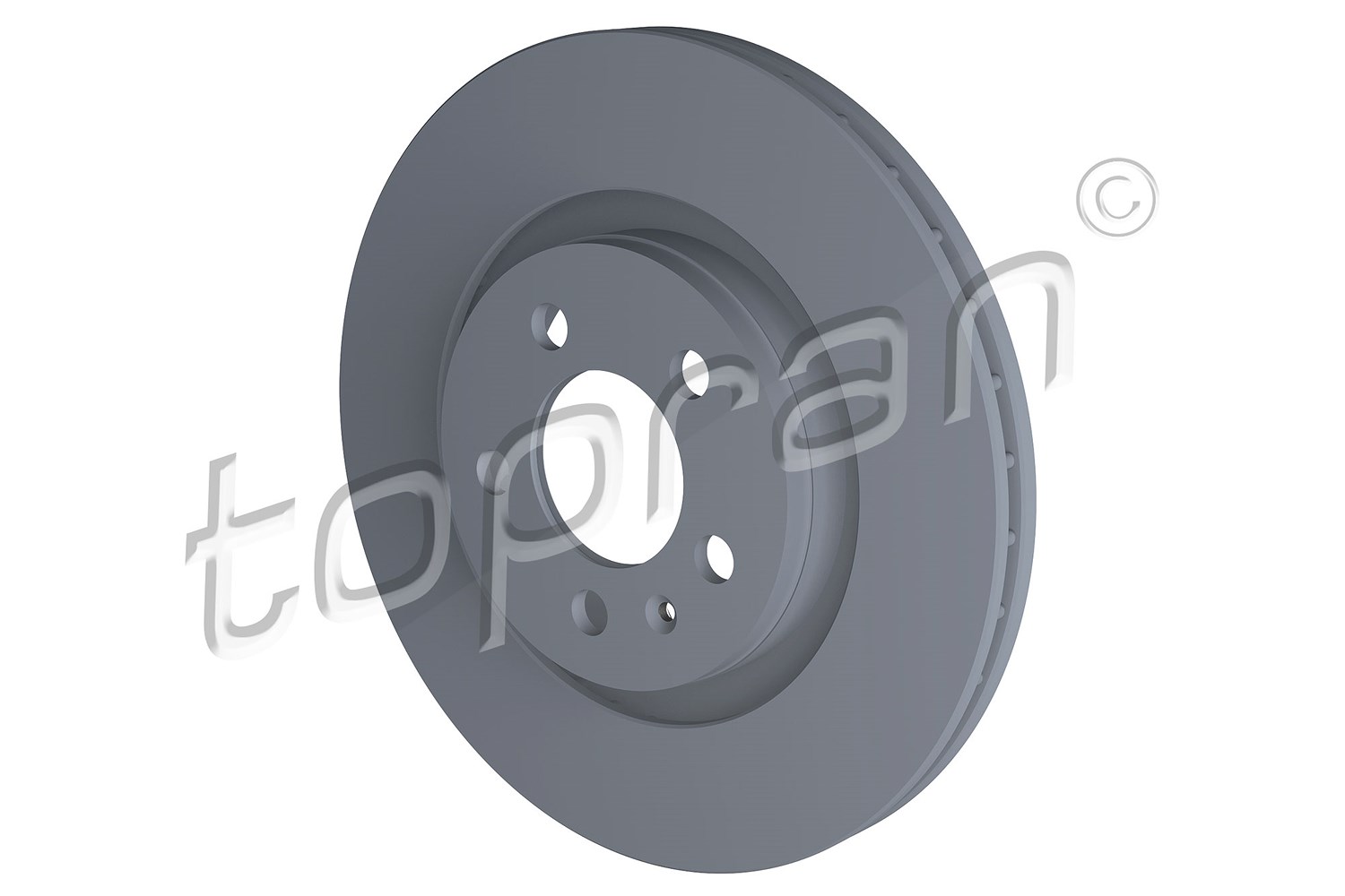 Topran Bremsscheibe Vorderachse Belüftet [Hersteller-Nr. 107681] für Seat, Skoda, Audi, VW