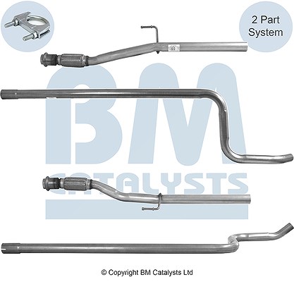 Bm Catalysts Abgasrohr [Hersteller-Nr. BM50249] für Peugeot