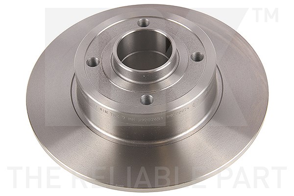 Nk 1x Bremsscheiben hinten ohne Radlager [Hersteller-Nr. 203937] für Renault