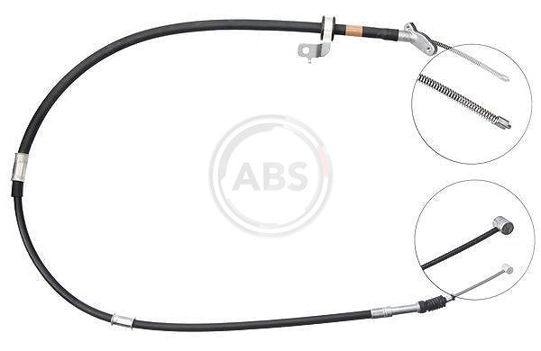 A.b.s. 1x Handbremsseil Scheibenbremse Hinterachse [Hersteller-Nr. K19408] für Toyota