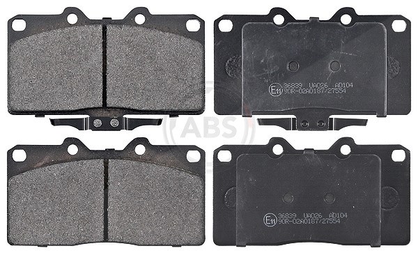 A.b.s. Bremsbelagsatz, Scheibenbremse [Hersteller-Nr. 36839] für Mitsubishi, Dodge
