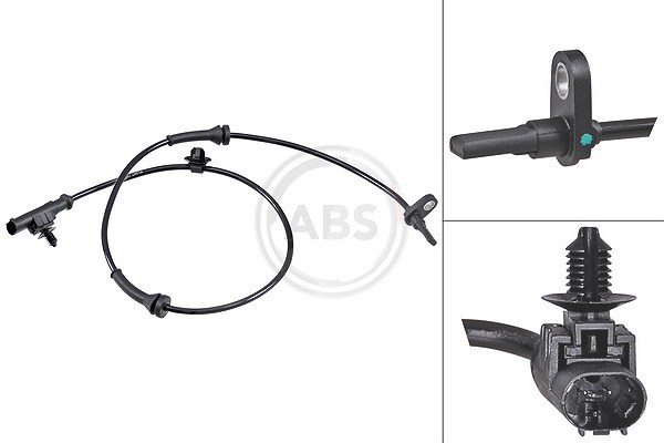 A.b.s. Sensor, Raddrehzahl [Hersteller-Nr. 30768] für Citroën, Peugeot, Toyota