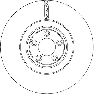 Trw 1x Bremsscheibe [Hersteller-Nr. DF6651S] für Jaguar