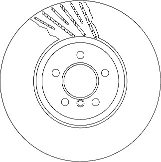 Trw 1x Bremsscheibe [Hersteller-Nr. DF6614S] für BMW