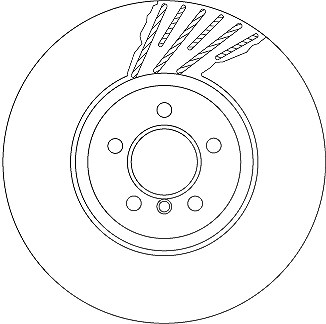 Trw 1x Bremsscheibe [Hersteller-Nr. DF6613S] für BMW