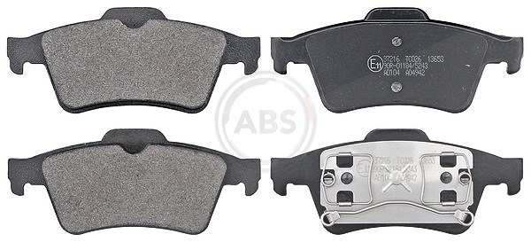 A.b.s. Bremsbelagsatz, Scheibenbremse [Hersteller-Nr. 37216] für Ford, Renault, Daimler, Saab, Volvo, Mazda, Opel, Nissan, Jaguar, Vauxhall