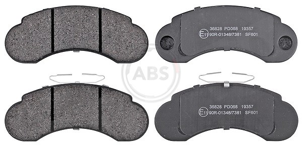 A.b.s. Bremsbelagsatz, Scheibenbremse [Hersteller-Nr. 36828] für Mercedes-Benz