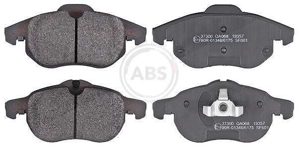 A.b.s. Bremsbeläge vorne (Satz) [Hersteller-Nr. 37300] für Cadillac, Opel, Saab, Fiat, Chevrolet, Vauxhall