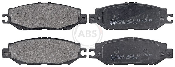 A.b.s. Bremsbelagsatz, Scheibenbremse [Hersteller-Nr. 36922] für Toyota, Lexus