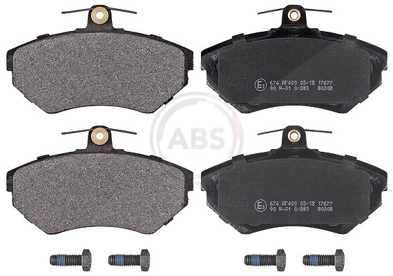 A.b.s. Bremsbeläge vorne (Satz) [Hersteller-Nr. 37010] für VW, Seat, Audi