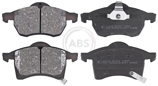 A.b.s. Bremsbeläge vorne (Satz) [Hersteller-Nr. 37076] für Chevrolet, Vauxhall, Opel