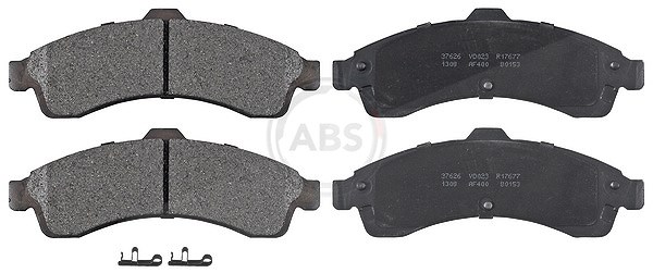 A.b.s. Bremsbelagsatz, Scheibenbremse [Hersteller-Nr. 37626] für Chevrolet, Isuzu, Saab