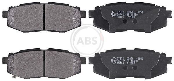 A.b.s. Bremsbelagsatz, Scheibenbremse [Hersteller-Nr. 37670] für Subaru, Toyota