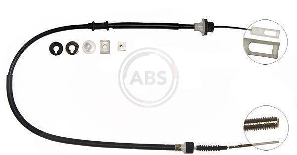A.b.s. Seilzug, Kupplungsbetätigung [Hersteller-Nr. K25230] für Fiat