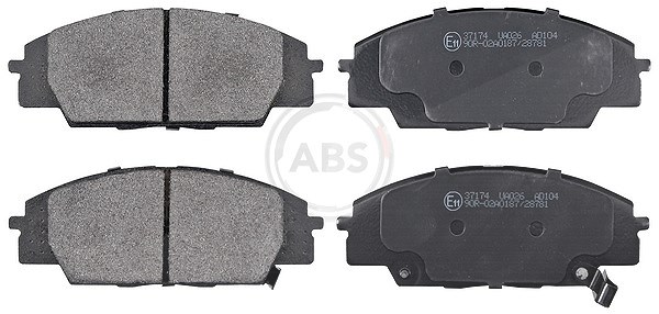 A.b.s. Bremsbelagsatz, Scheibenbremse [Hersteller-Nr. 37174] für Honda