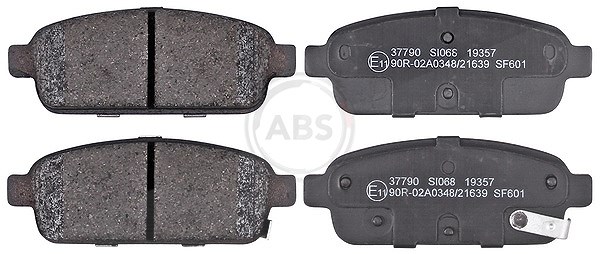 A.b.s. Bremsbeläge hinten (Satz) [Hersteller-Nr. 37790] für Vauxhall, Chevrolet, Opel