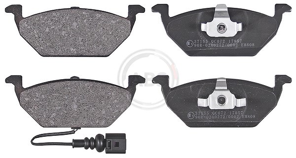 A.b.s. Bremsbeläge mit VWK vorne (Satz) [Hersteller-Nr. 37155] für Seat, Audi, VW, Skoda