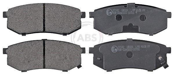 A.b.s. Bremsbelagsatz, Scheibenbremse [Hersteller-Nr. 37182] für Hyundai, Kia, Mitsubishi