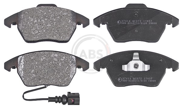 A.b.s. Bremsbelagsatz, Scheibenbremse [Hersteller-Nr. 37414] für Seat, Audi, VW, Skoda