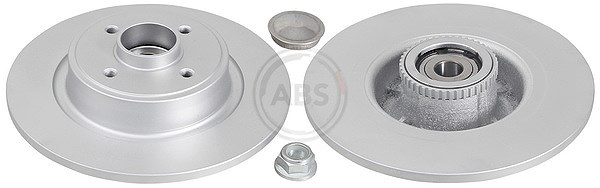 A.b.s. 1x Bremsscheibe Hinterachse mit ABS-Ring+Lager [Hersteller-Nr. 17029C] für Renault