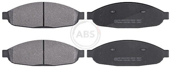A.b.s. Bremsbelagsatz, Scheibenbremse [Hersteller-Nr. 38997] für Chrysler