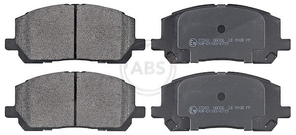 A.b.s. Bremsbelagsatz, Scheibenbremse [Hersteller-Nr. 37260] für Toyota, Lexus