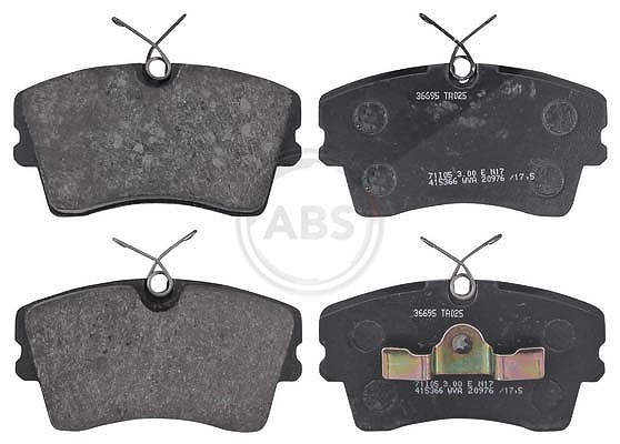 A.b.s. Bremsbelagsatz, Scheibenbremse [Hersteller-Nr. 36695] für Opel, Vauxhall