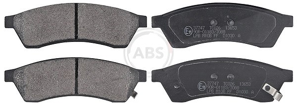 A.b.s. Bremsbelagsatz, Scheibenbremse [Hersteller-Nr. 37747] für Chevrolet, Daewoo