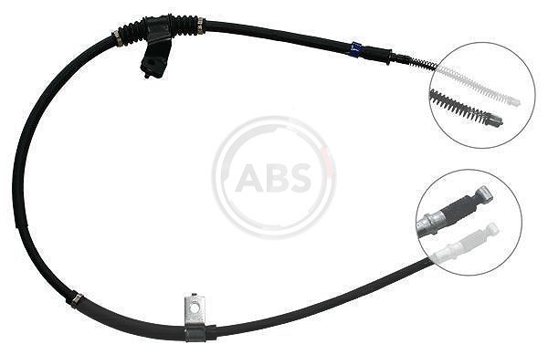 A.b.s. Seilzug, Feststellbremse [Hersteller-Nr. K11457] für Mitsubishi, Hyundai