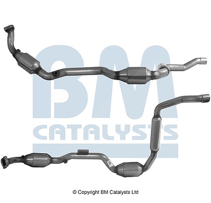 Bm Catalysts Katalysator mit Anbauteilen links [Hersteller-Nr. BM90791H] für Mercedes-Benz