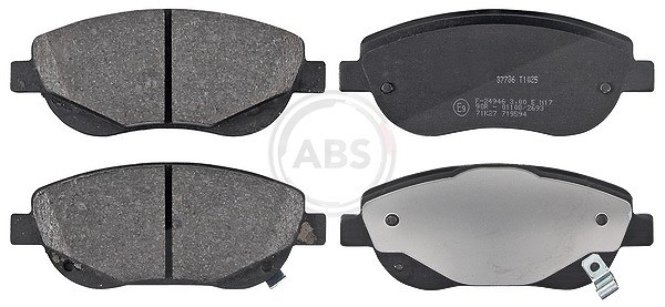 A.b.s. Bremsbelagsatz, Scheibenbremse [Hersteller-Nr. 37736] für Toyota