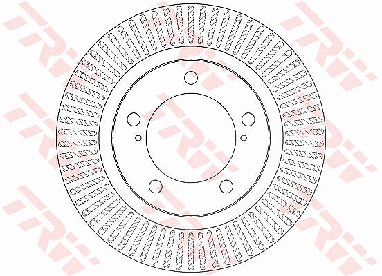 Trw 1x Bremsscheibe [Hersteller-Nr. DF6239S] für Toyota, Lexus